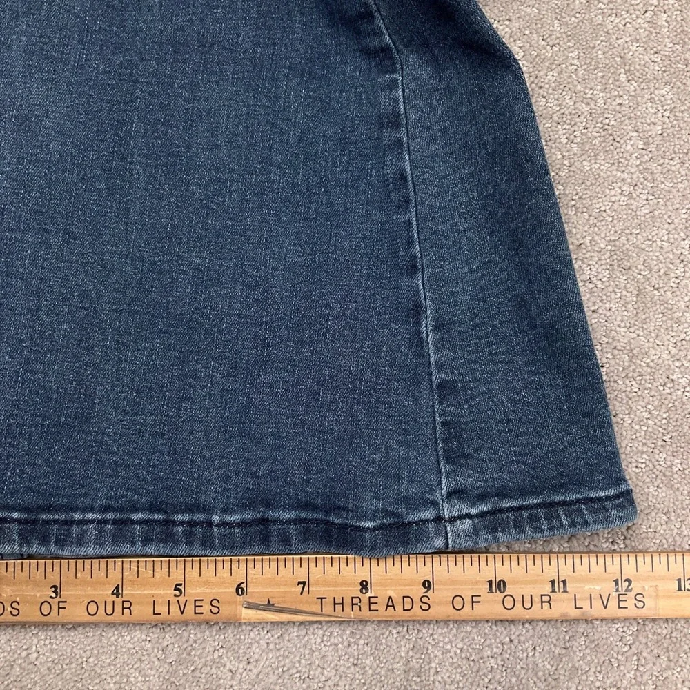 Shyanne Jeans Womens 27 Dark Blue Flare‎ High Rise Western Bell Bottom Cowgirl